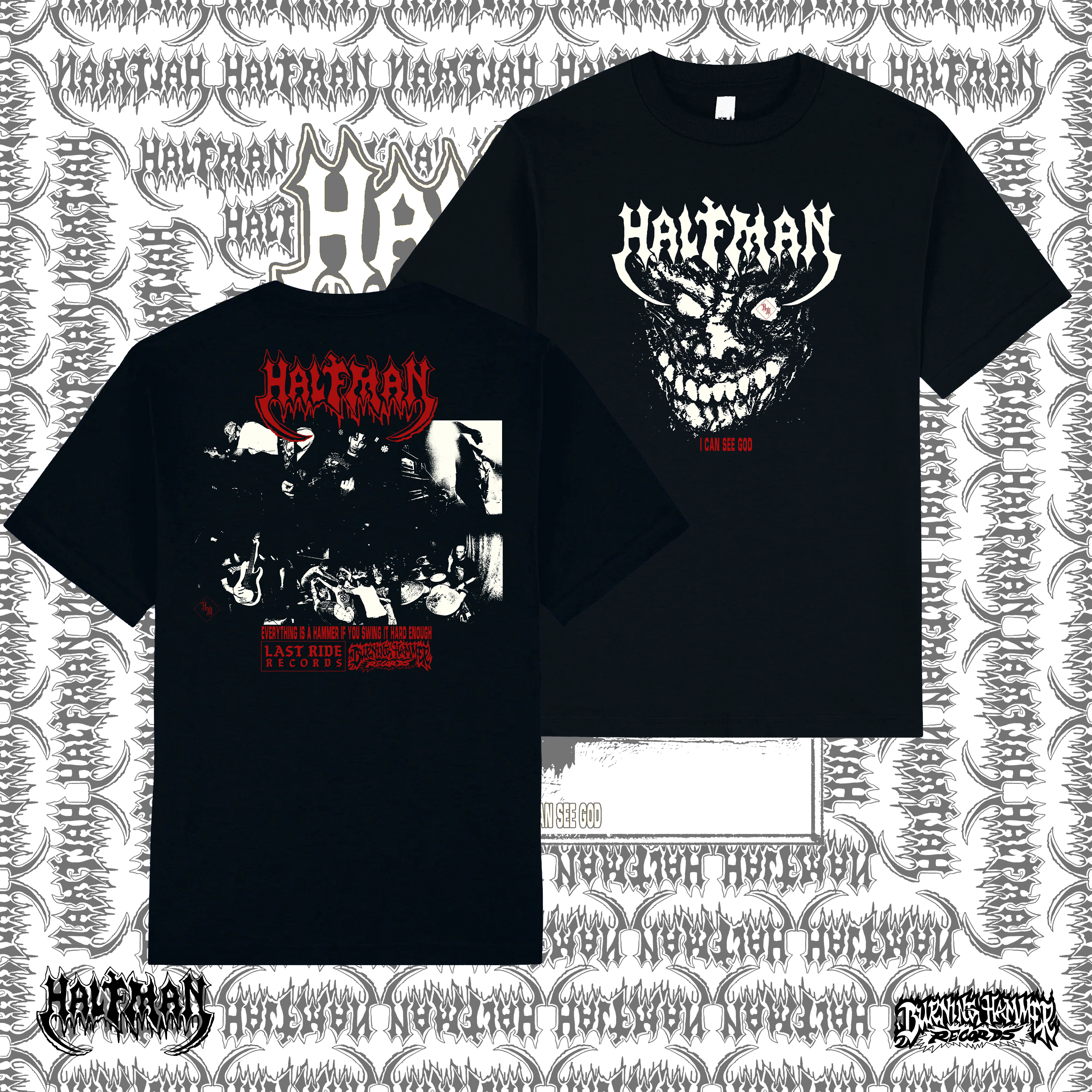 Half Man - I Can See God Tee